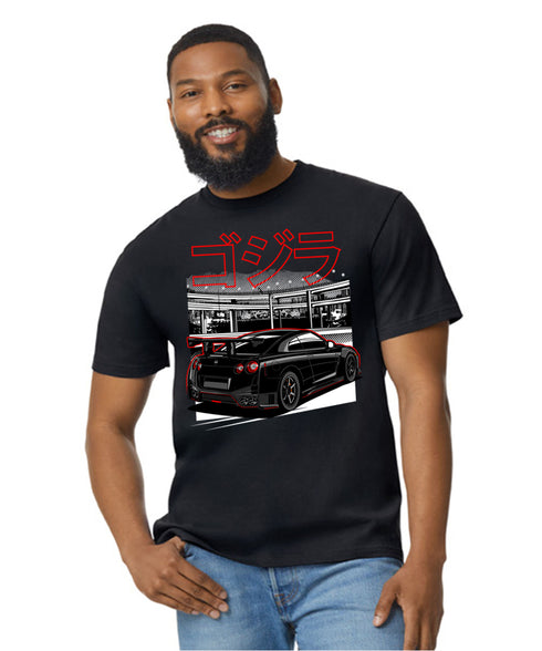 JDM T-Shirt Japanese Modified Automotive Street Drift Drag Race Car Skyline Black 24